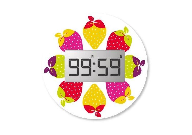 Minuteur de Cuisine Digital - Design Coloré avec Fixation Magnétique - PE 810843 - Pebbly