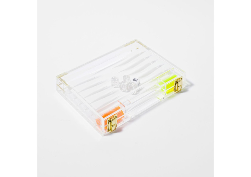 Backgammon de Voyage en Lucite - Pratique et Élégant - SU 053911 - Sunnylife