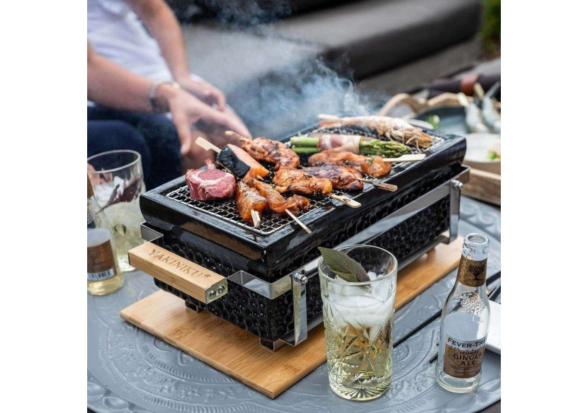 Grill de Table Shichirin - Rectangulaire en Céramique - YA 490768 - Yakiniku Grill de Table Shichirin - Rectangulaire en Céramique - YA 490768 - Yakiniku