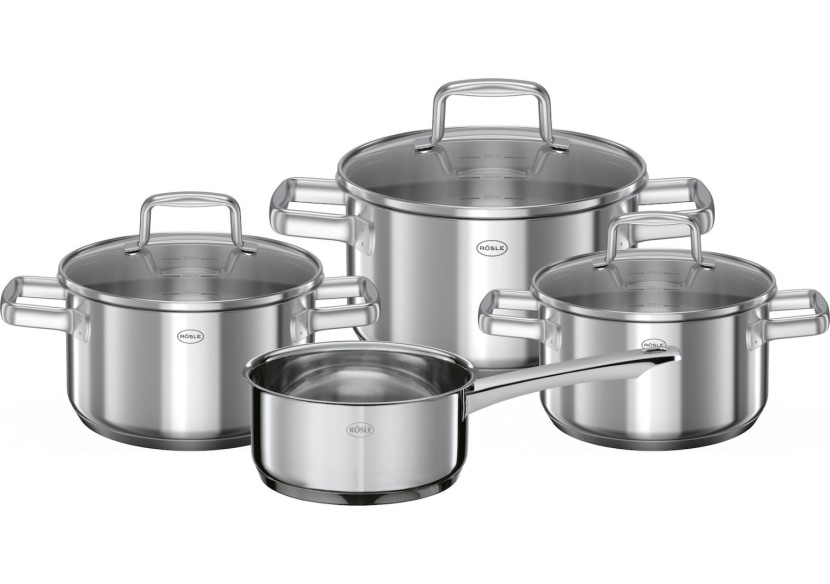 Ensemble de Casseroles Moments - 4 pièces en acier inoxydable - RS 133090 - RÃ¶sle Keuken