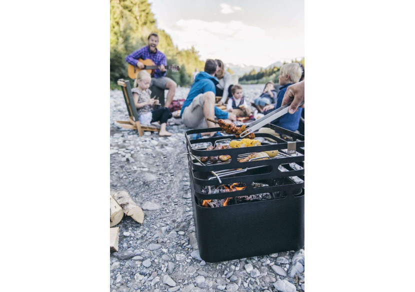 Cube Vuurkorf - Vuurkorf et barbecue multifonctionnel en acier inoxydable - HO 330122 - Höfats Cube Vuurkorf - Vuurkorf et barbecue multifonctionnel en acier inoxydable - HO 330122 - Höfats