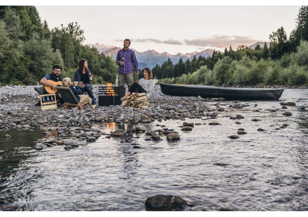 Cube Vuurkorf - Vuurkorf et barbecue multifonctionnel en acier inoxydable - HO 330122 - Höfats