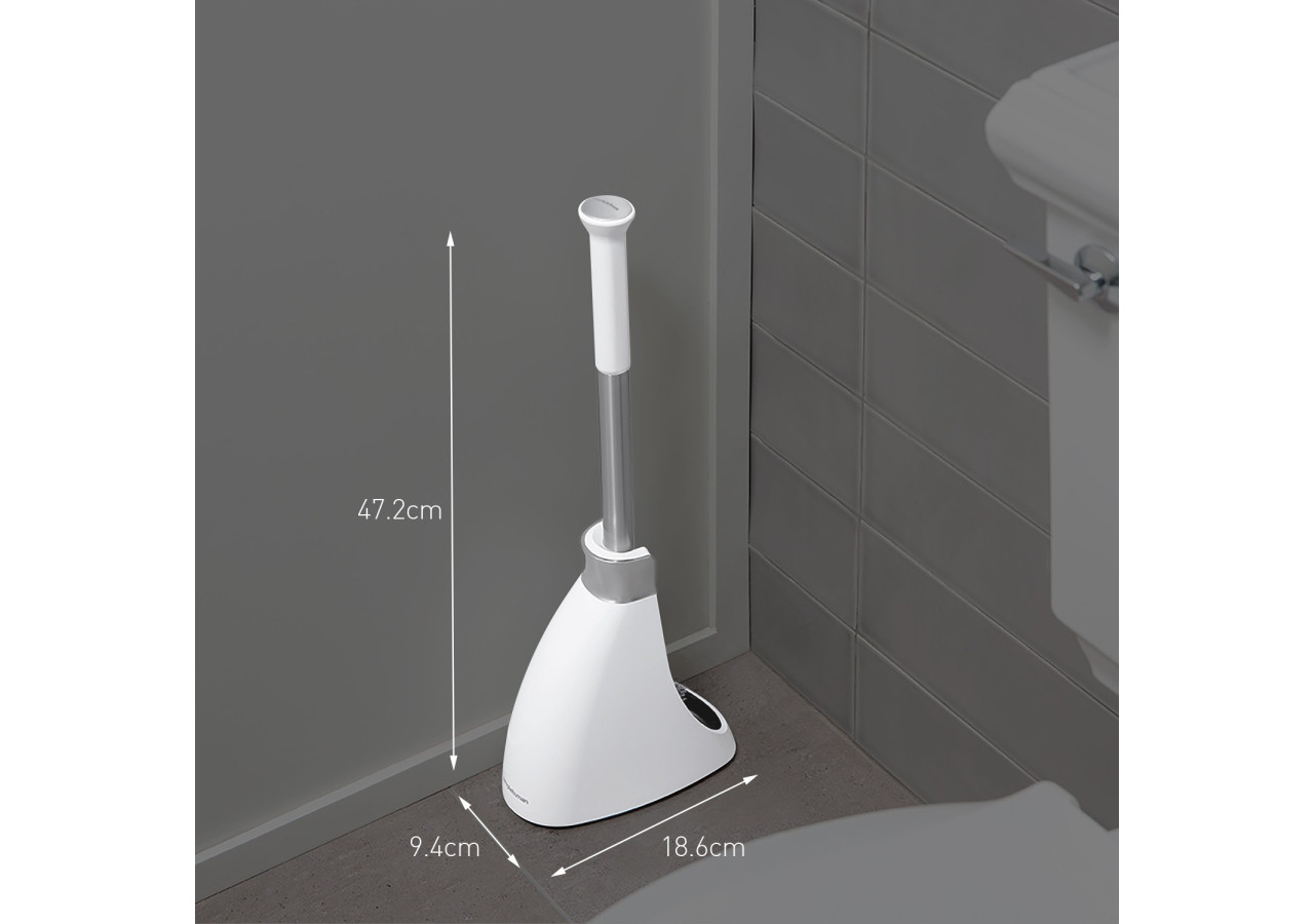 Toiletborstel Magnétique - Brosse de toilette avec support élégant et hygiénique - SH 015804 - Simplehuman