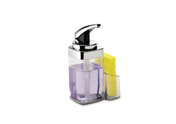 Distributeur de savon en plastique 650 ml - Avec support pratique - SH 014739 - Simplehuman