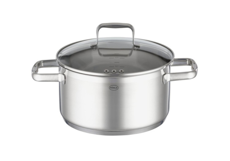 Casserole Charm 5,8 litres - Acier inoxydable avec couvercle en verre - RS 919335 - Rösle Keuken