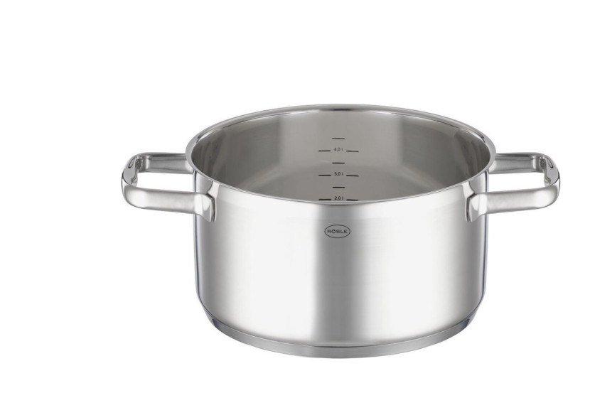 Casserole Charm 5,8 litres - Acier inoxydable avec couvercle en verre - RS 919335 - Rösle Keuken Casserole Charm 5,8 litres - Acier inoxydable avec couvercle en verre - RS 919335 - Rösle Keuken