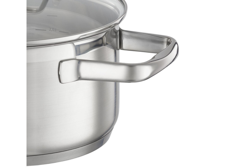 Casserole Charm 5,8 litres - Acier inoxydable avec couvercle en verre - RS 919335 - Rösle Keuken Casserole Charm 5,8 litres - Acier inoxydable avec couvercle en verre - RS 919335 - Rösle Keuken