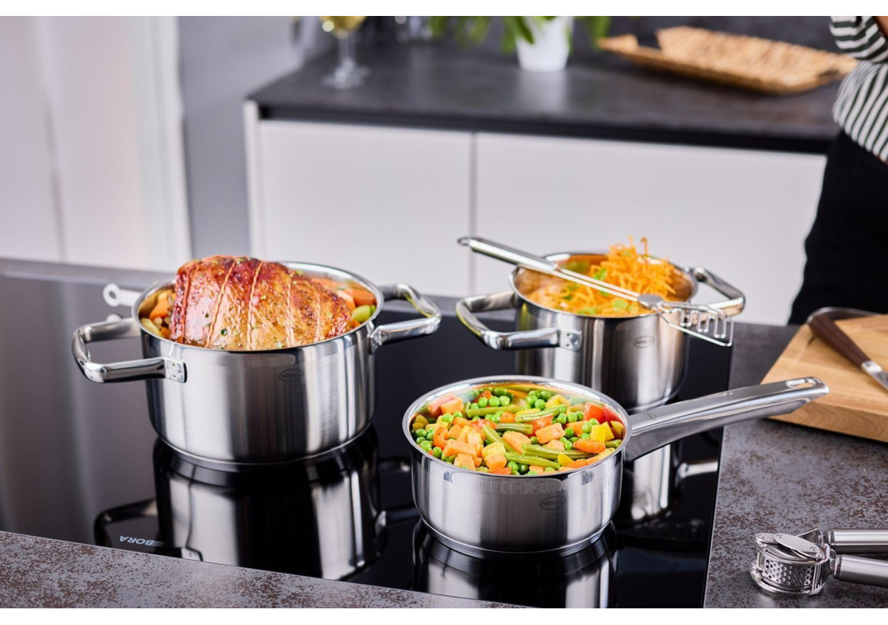 Casserole Charm 5,8 litres - Acier inoxydable avec couvercle en verre - RS 919335 - Rösle Keuken