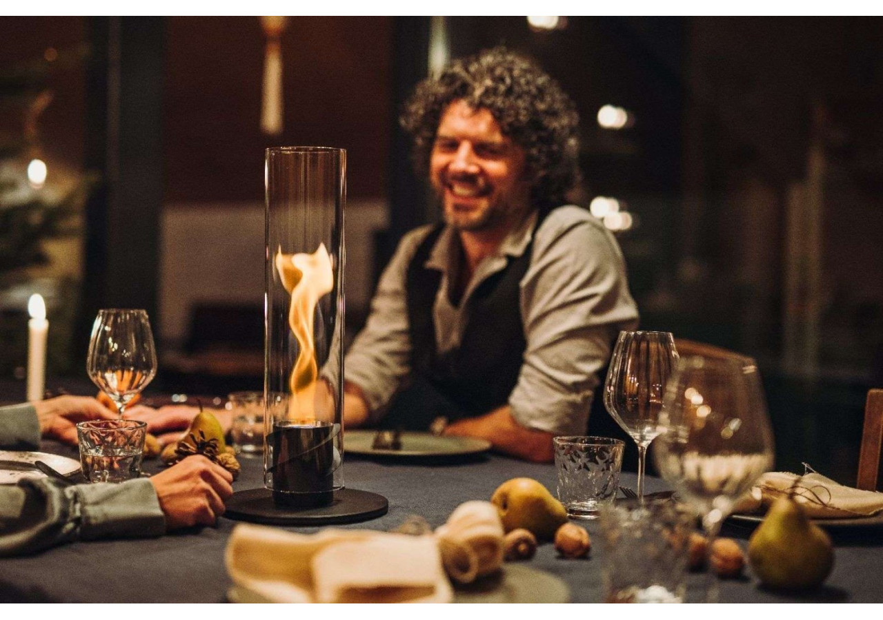 Lanterne Spin 90 - Tablier, Lanterne et Lampe de Jardin en Acier Inoxydable et Verre Borosilicaté - HO 000413 - Höfats