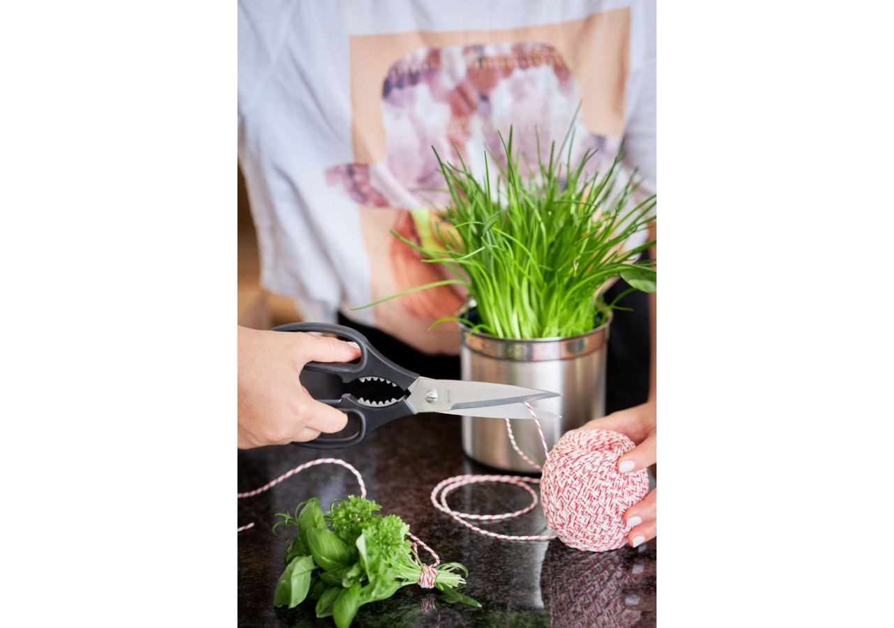 Ciseaux de Cuisine 22,5 cm - Lame en Acier Inoxydable Microdentée - RS 962904 - Rösle Keuken