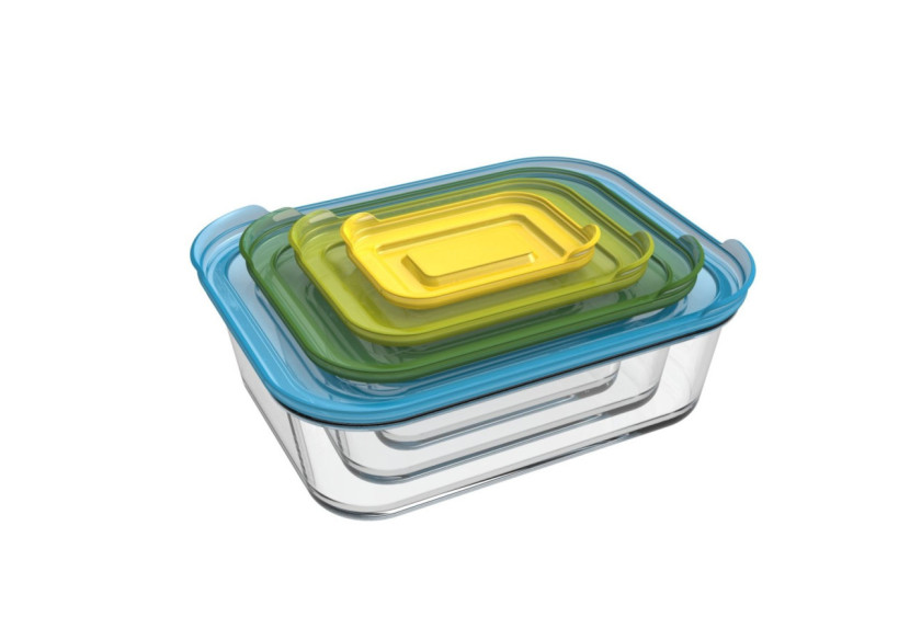 Set de 4 Ovenschalen Nest - Verres empilables avec couvercles - JJ 810608 - Joseph Joseph Set de 4 Ovenschalen Nest - Verres empilables avec couvercles - JJ 810608 - Joseph Joseph