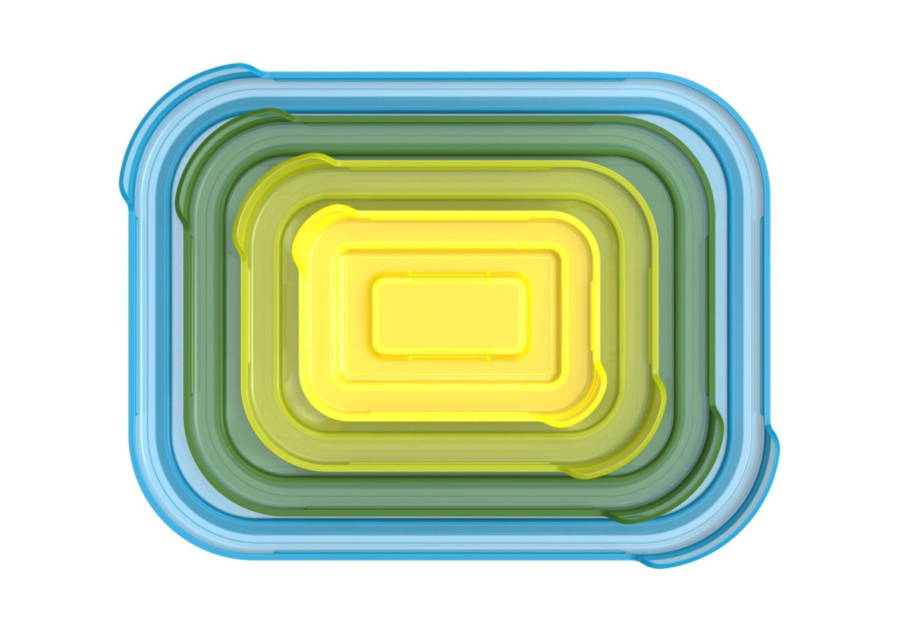 Set de 4 Ovenschalen Nest - Verres empilables avec couvercles - JJ 810608 - Joseph Joseph