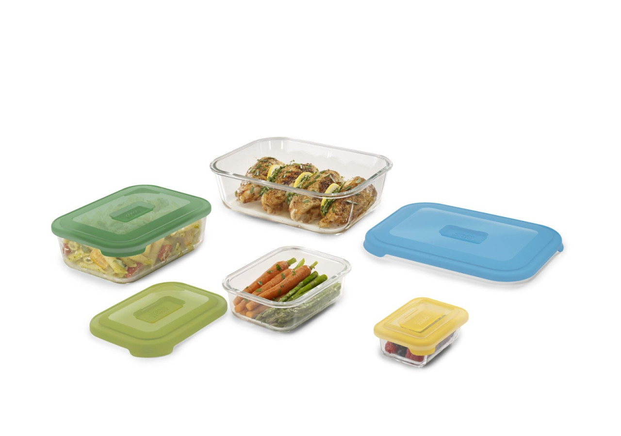 Set de 4 Ovenschalen Nest - Verres empilables avec couvercles - JJ 810608 - Joseph Joseph