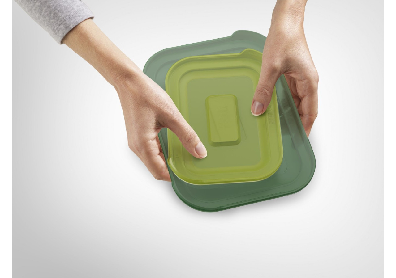 Set de 4 Ovenschalen Nest - Verres empilables avec couvercles - JJ 810608 - Joseph Joseph