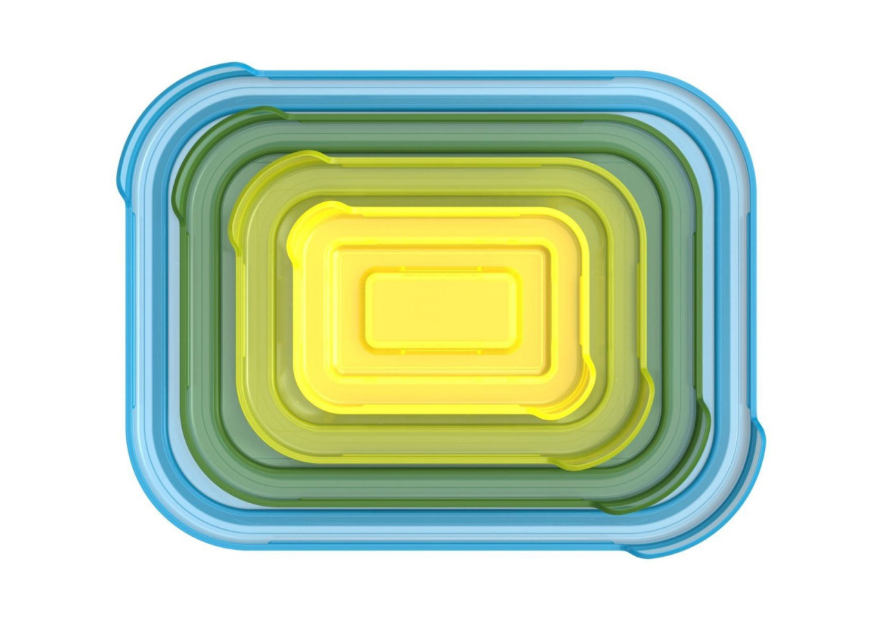 Set de 4 Ovenschalen Nest - Verres empilables avec couvercles - JJ 810608 - Joseph Joseph