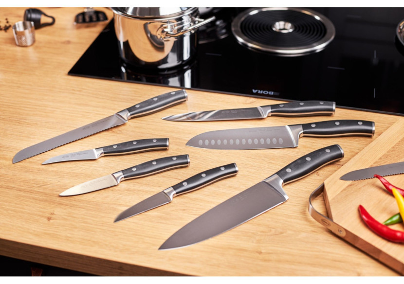 Couteau Santoku Tradition 17,5 cm - Précision et durabilité - RS 121066 - Rösle Keuken Couteau Santoku Tradition 17,5 cm - Précision et durabilité - RS 121066 - Rösle Keuken