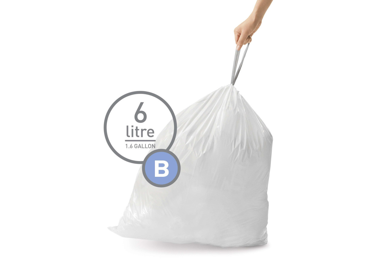 Sacs poubelle Code B 6 litres - Pack de 20 unités - SH 003122 - Simplehuman