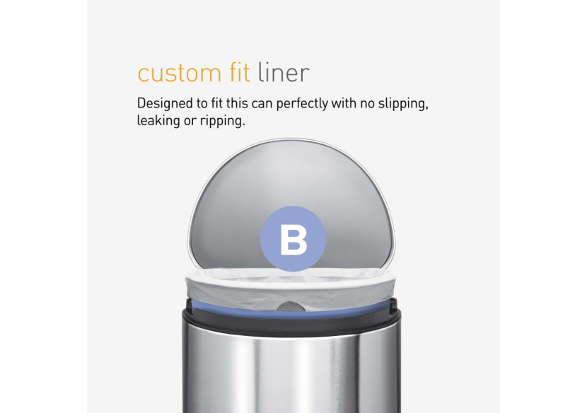 Sacs poubelle Code B 6 litres - Pack de 20 unités - SH 003122 - Simplehuman Sacs poubelle Code B 6 litres - Pack de 20 unités - SH 003122 - Simplehuman