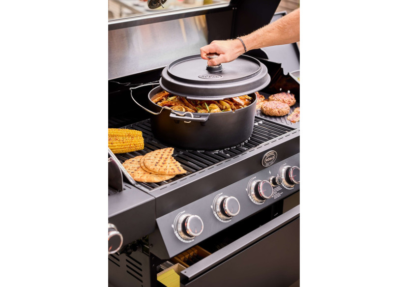 Cocotte en fonte Vario - 35 cm avec couvercle multifonction - RS 254252 - RÃ¶sle Barbecue
