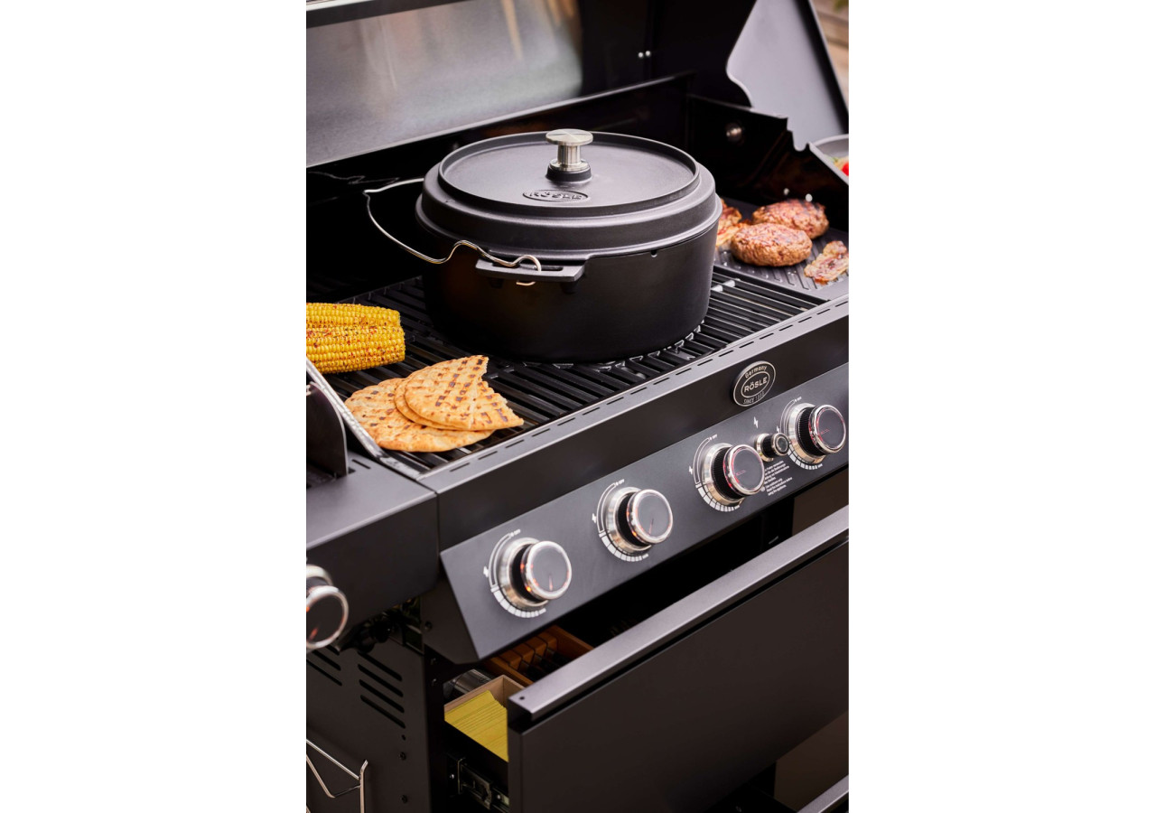 Cocotte en fonte Vario - 35 cm avec couvercle multifonction - RS 254252 - RÃ¶sle Barbecue