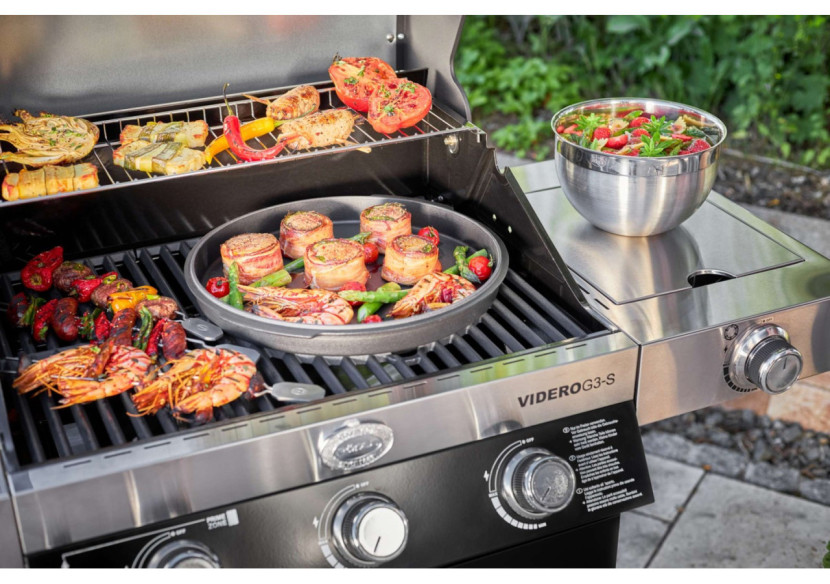 Cocotte en fonte Vario - 35 cm avec couvercle multifonction - RS 254252 - RÃ¶sle Barbecue