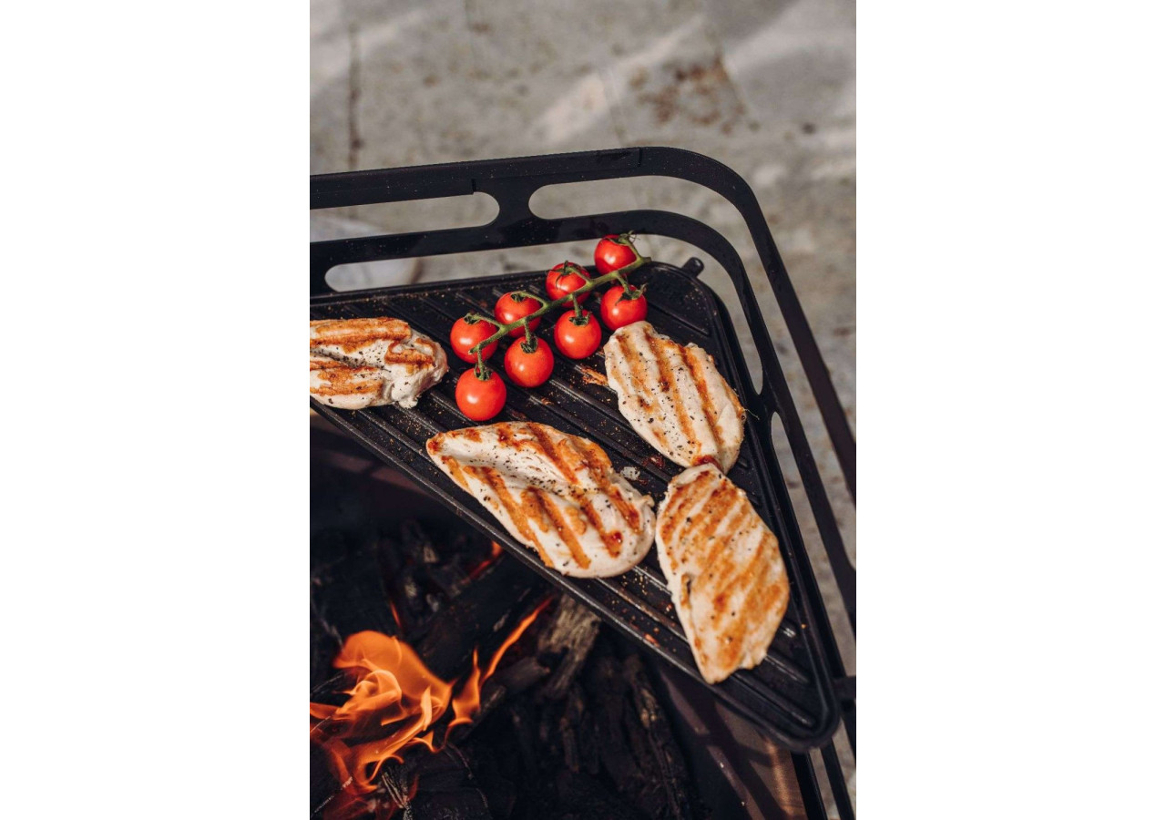 Plaque Plancha pour Cube Vuurkorf - Gietijzer 50x28 cm - HO 330283 - Höfats