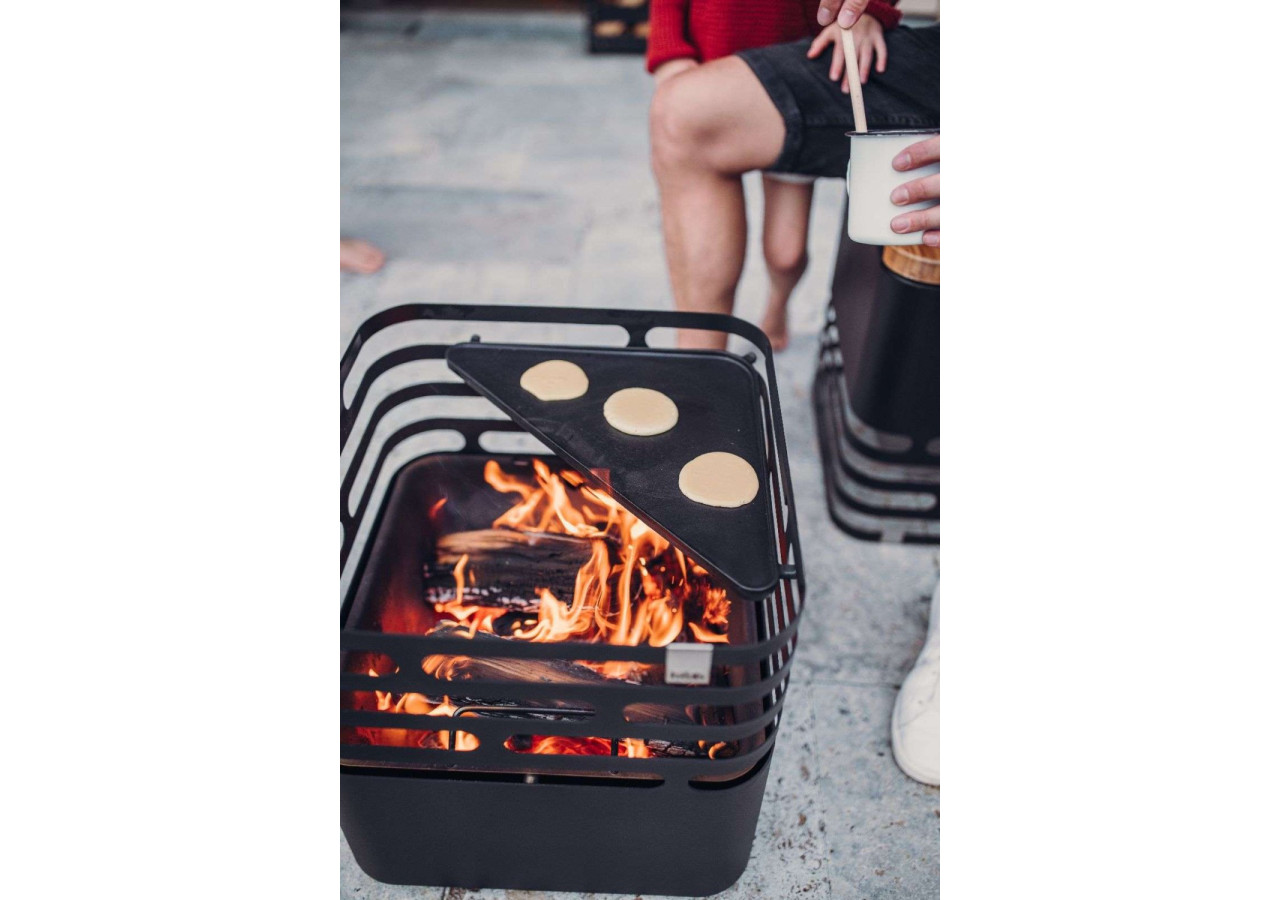 Plaque Plancha pour Cube Vuurkorf - Gietijzer 50x28 cm - HO 330283 - Höfats