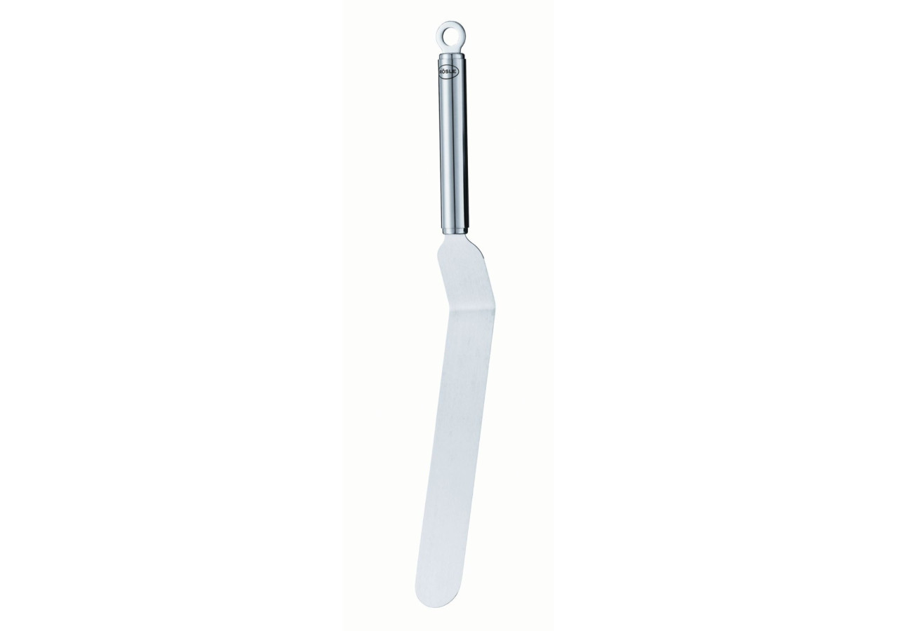 Spatule courbée - Outil de pâtisserie en acier inoxydable 39 cm - RS 125583 - Rösle Keuken