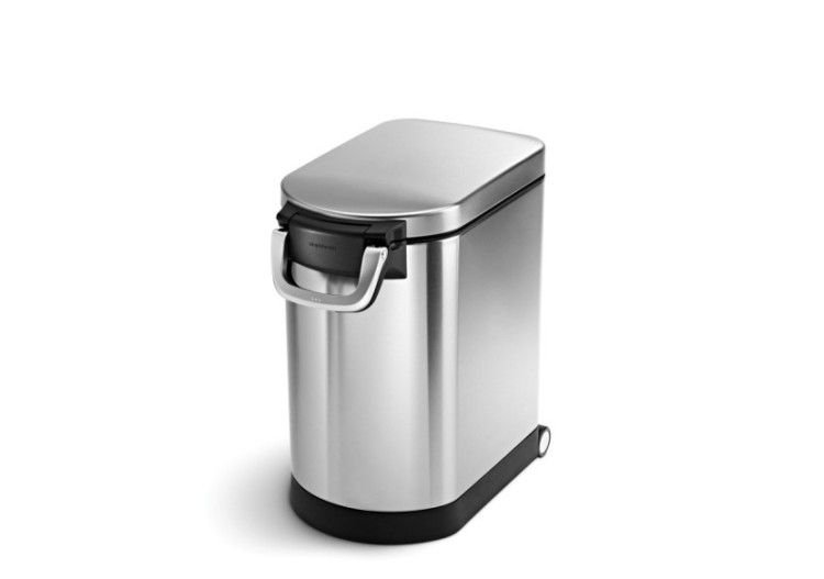 Boîte de Rangement pour Nourriture Animale 25 L - Inox anti-traces - SH 011622 - Simplehuman