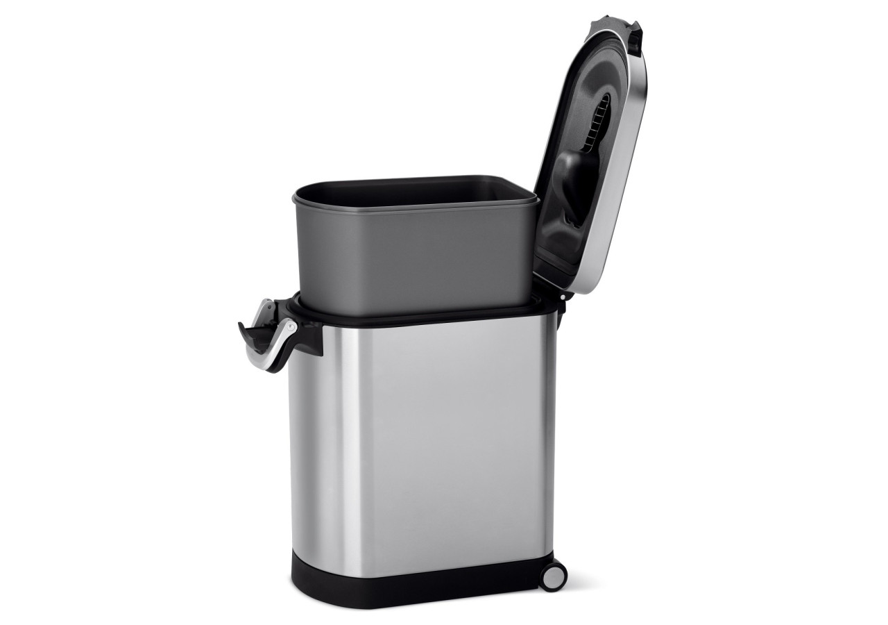 Boîte de Rangement pour Nourriture Animale 25 L - Inox anti-traces - SH 011622 - Simplehuman
