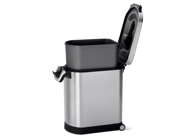 Boîte de Rangement pour Nourriture Animale 25 L - Inox anti-traces - SH 011622 - Simplehuman