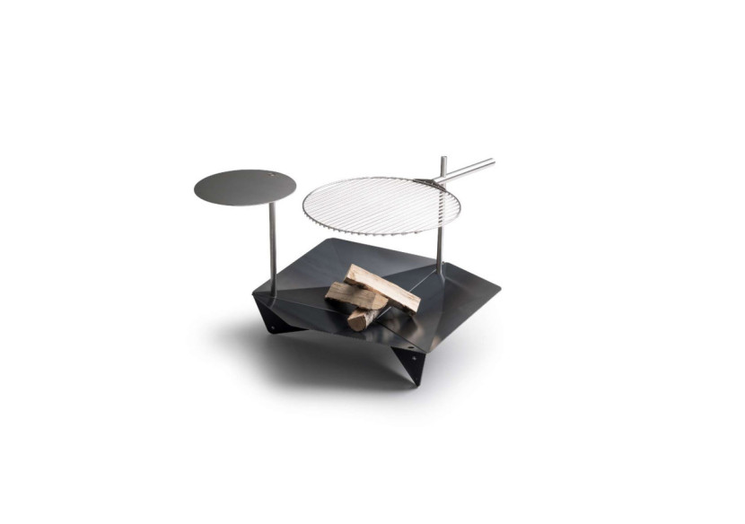 Braise Triple 90 - Foyer multifonction en acier corten - HO 330436 - HÃ¶fats