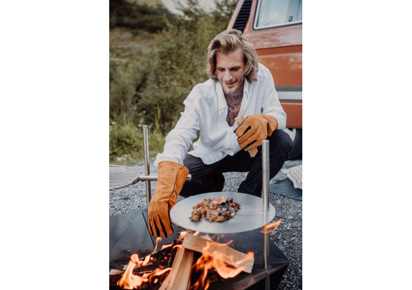 Braise Triple 90 - Foyer multifonction en acier corten - HO 330436 - HÃ¶fats