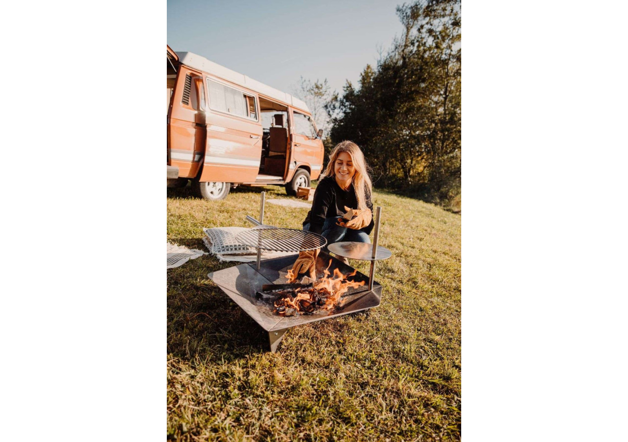 Braise Triple 90 - Foyer multifonction en acier corten - HO 330436 - HÃ¶fats