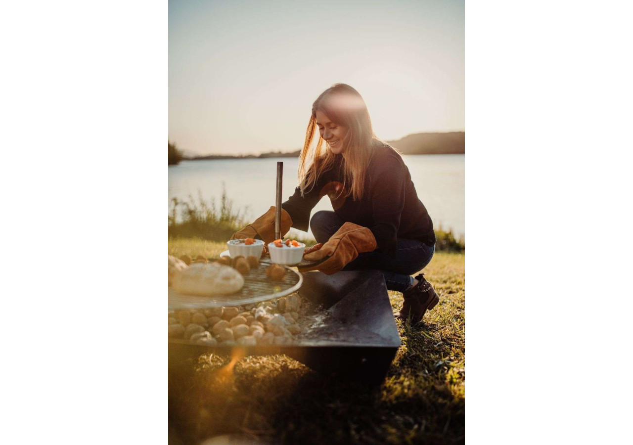 Braise Triple 90 - Foyer multifonction en acier corten - HO 330436 - HÃ¶fats