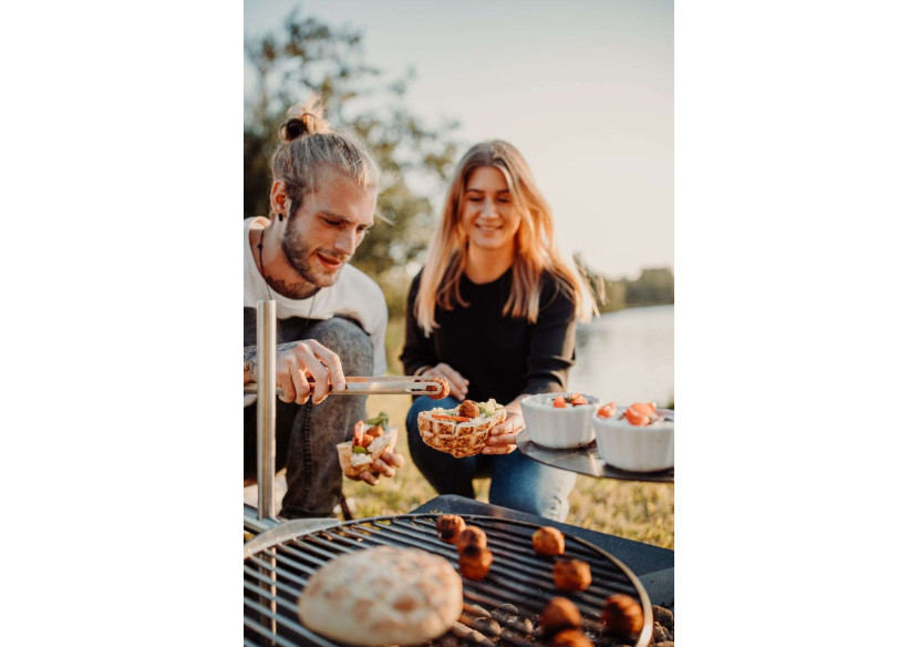 Braise Triple 90 - Foyer multifonction en acier corten - HO 330436 - HÃ¶fats