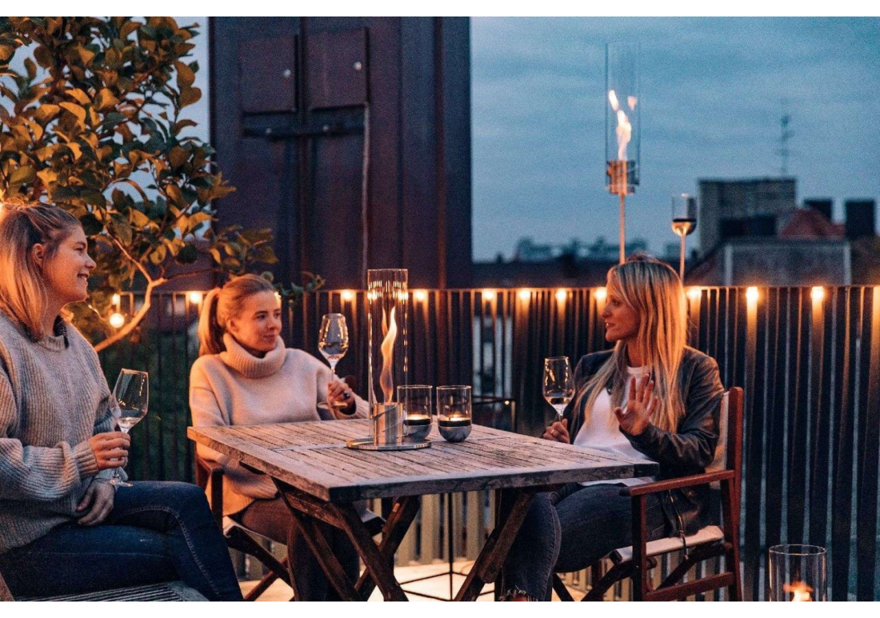 Lantern Spin 90 - Lanterne de jardin en inox et verre - HO 000468 - Höfats