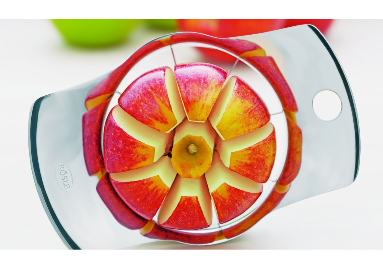 Coupe pommes et poires 9,2 cm - Pour des fruits parfaits en tranches égales - RS 127433 - Rösle Keuken