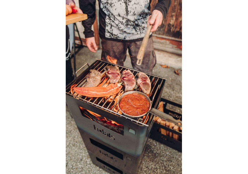 Grill pour feu de camp Beer Box - Accessoire barbecue élégant - HO 330511 - Höfats Grill pour feu de camp Beer Box - Accessoire barbecue élégant - HO 330511 - Höfats