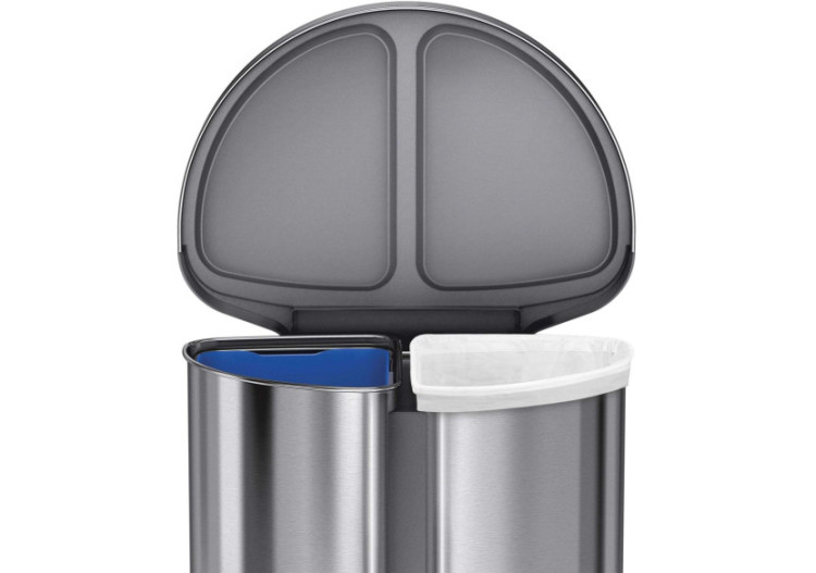 Poubelle Liner Pocket demi-rond 55 L - Style et praticité au quotidien - SH 021164 - Simplehuman