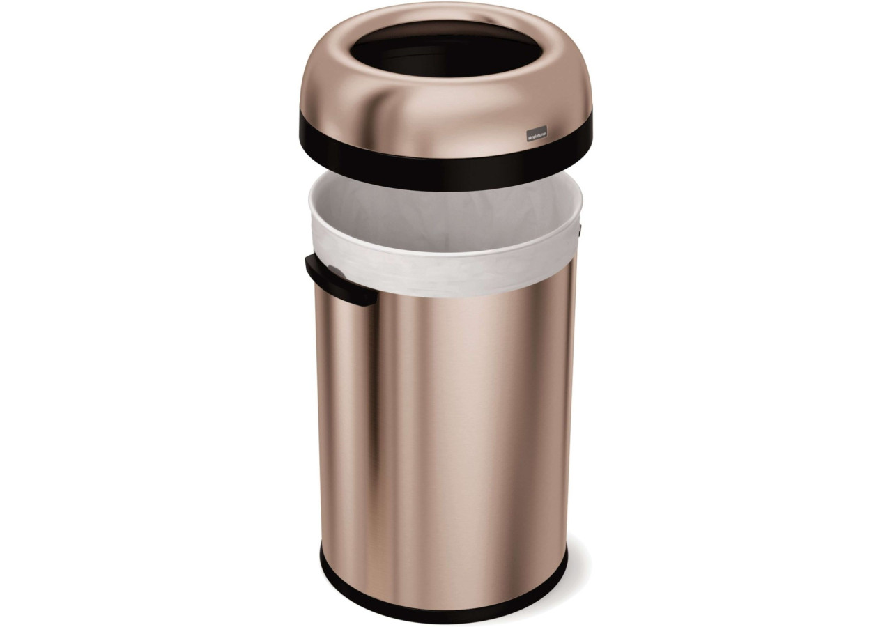 Poubelle BULLET OPEN - Capacité 115 Litres en Acier Inoxydable - SH 020112 - Simplehuman