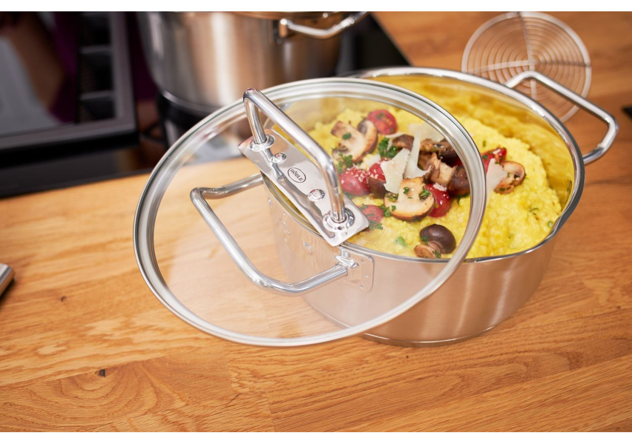 Casserole Expertiso - 16 cm, 1,9 L avec couvercle en verre - RS 919410 - Rösle Keuken