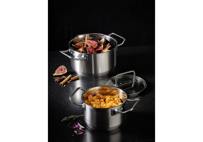 Casserole Expertiso - 16 cm, 1,9 L avec couvercle en verre - RS 919410 - Rösle Keuken Casserole Expertiso - 16 cm, 1,9 L avec couvercle en verre - RS 919410 - Rösle Keuken