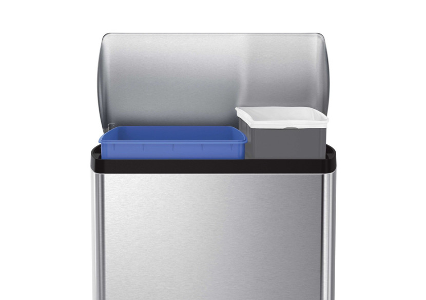 Poubelle Classic Recycler - 30 L en acier inoxydable - SH 006826 - Simplehuman Poubelle Classic Recycler - 30 L en acier inoxydable - SH 006826 - Simplehuman