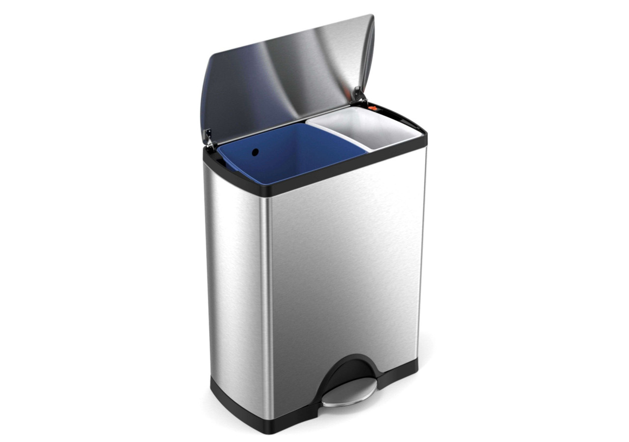 Poubelle Classic Recycler - 30 L en acier inoxydable - SH 006826 - Simplehuman