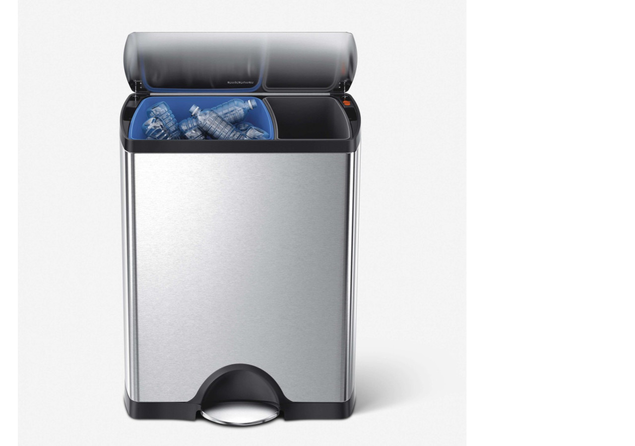 Poubelle Classic Recycler - 30 L en acier inoxydable - SH 006826 - Simplehuman