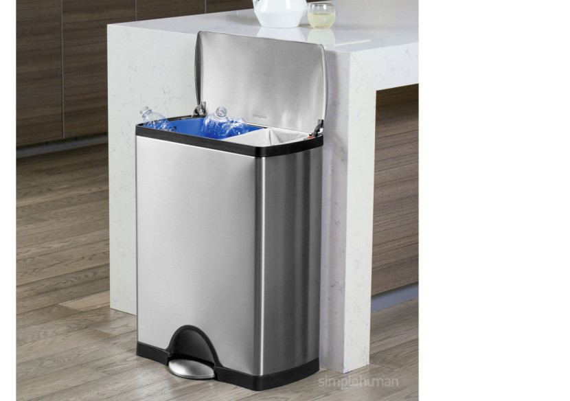 Poubelle Classic Recycler - 30 L en acier inoxydable - SH 006826 - Simplehuman Poubelle Classic Recycler - 30 L en acier inoxydable - SH 006826 - Simplehuman