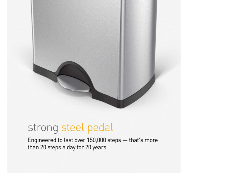 Poubelle Classic Recycler - 30 L en acier inoxydable - SH 006826 - Simplehuman Poubelle Classic Recycler - 30 L en acier inoxydable - SH 006826 - Simplehuman