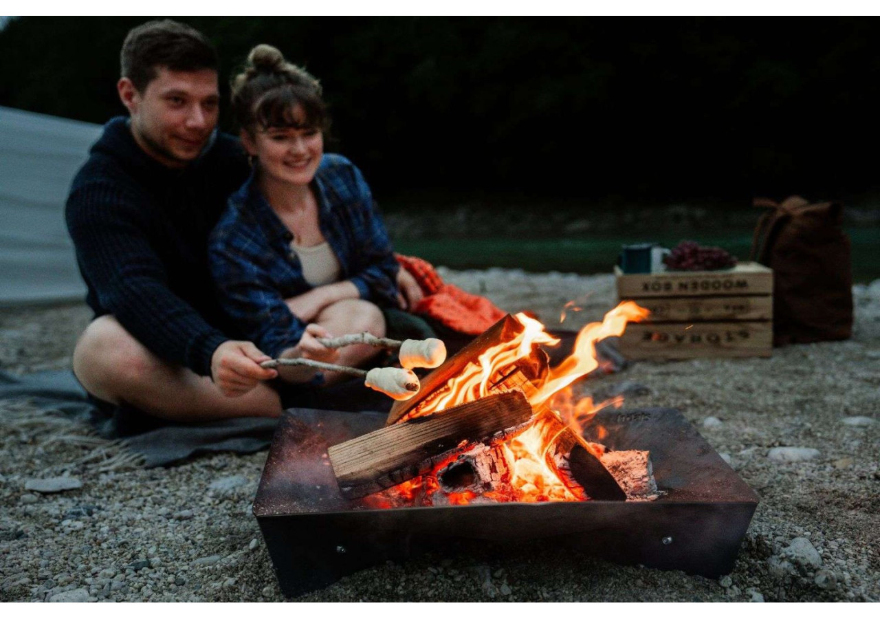 Brasero Triple Vuurschaal - Corten acier 65 cm - HO 330429 - Höfats