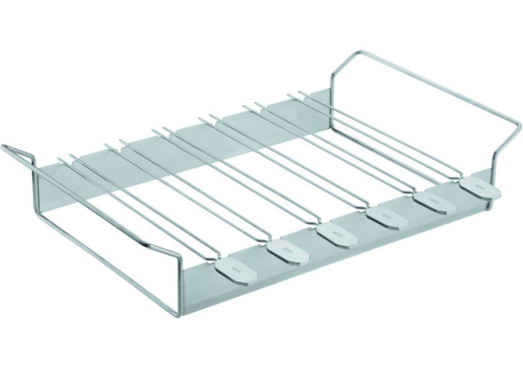 Set de 6 Brochettes Rösle - Acier inoxydable avec support - RS 250728 - RÃ¶sle Barbecue